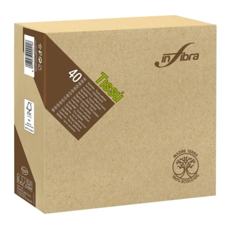 Servietna Madre Terra iz celuloze 2 plasti 38 x 38 - Paket 1440