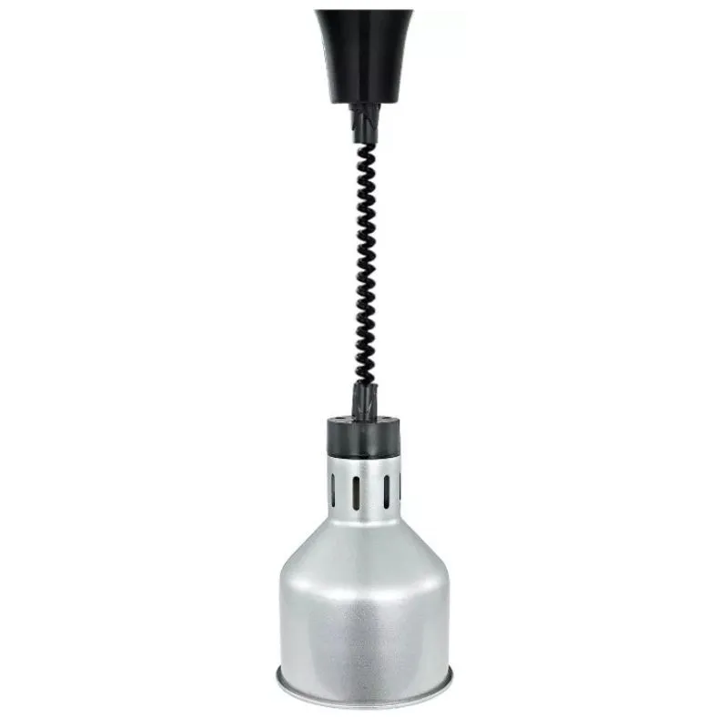 Profesionalna Grelna Svetilka 250 W Ø 175 mm z Žarnico, Izvlečni Kabel, Videz Nerjavečega Jekla, Buffet