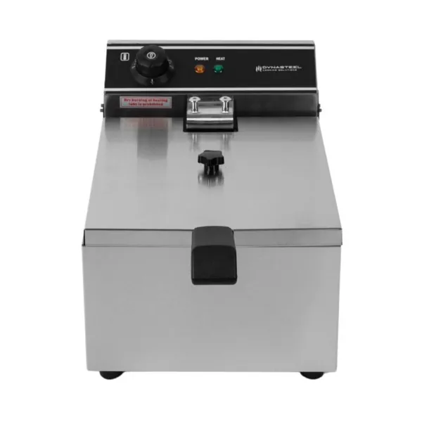 Profesionalna električna cvrtnik 10 L 3000 W, inox posoda, termostat 50-200 °C, 1 košara