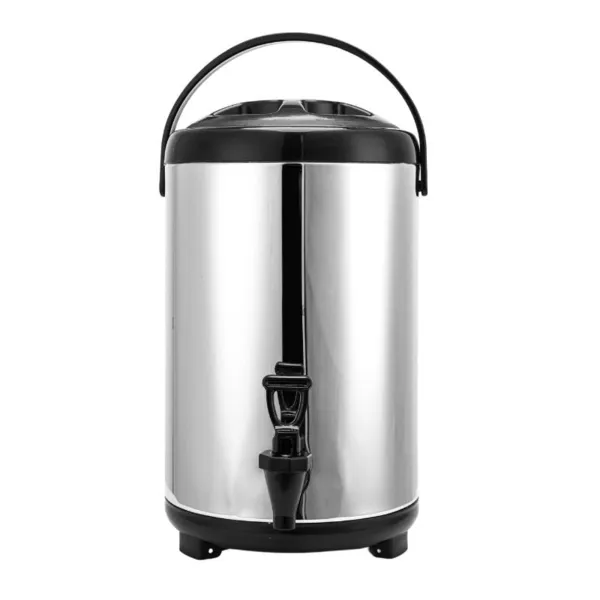 Izotermični razdeljevalnik pijač 7,5 L Inox AISI 304, servisna pipa, vroče/hladno do 150 °C