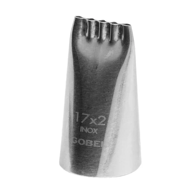Večlinijska puša iz nerjavečega jekla - 17 x 2 mm