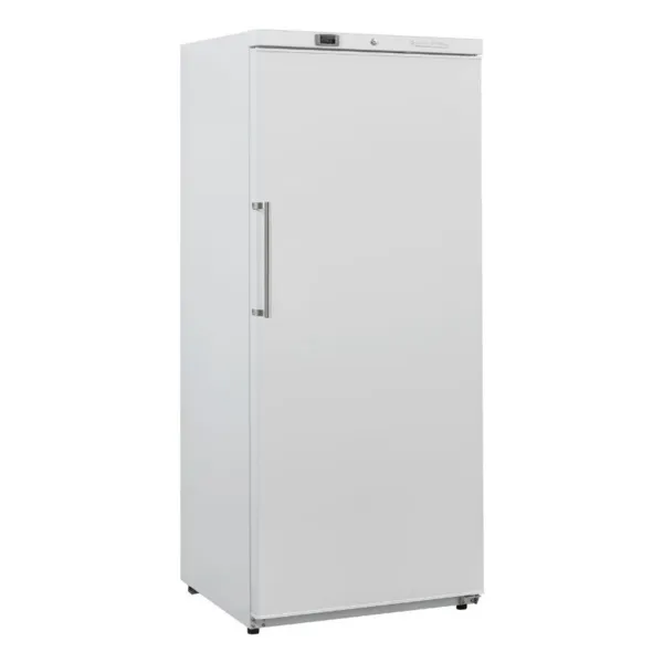 Profesionalna zamrzovalna omara 510 L Ventilirano hlajenje -18/-22°C, Polna nihajna vrata, Bela, Plin R290a