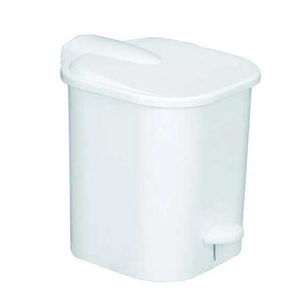 Poubelle Carree 4L Gilac Blanc