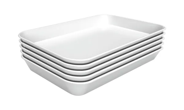 Bela melaminska predstavitvena plošča - D 250 x Š 350 x V 40 mm - Komplet 5