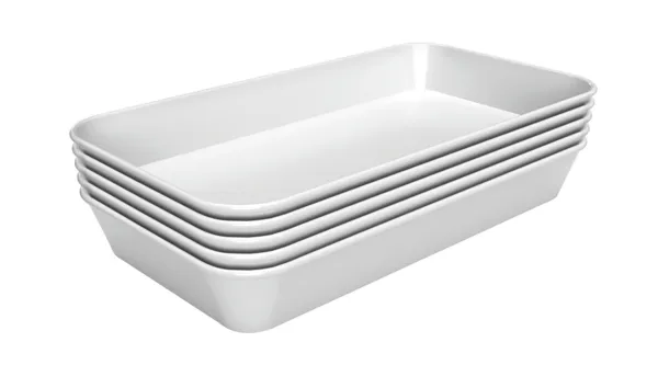 Bela melaminska predstavitvena plošča - D 160 x Š 290 x V 17 mm - Komplet 5