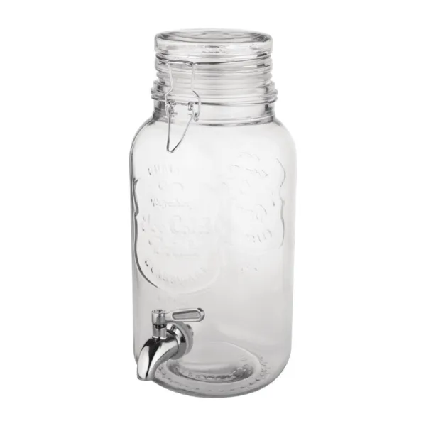 Retro napitek Distributer z kovinskim zapiranjem - 3,6 L