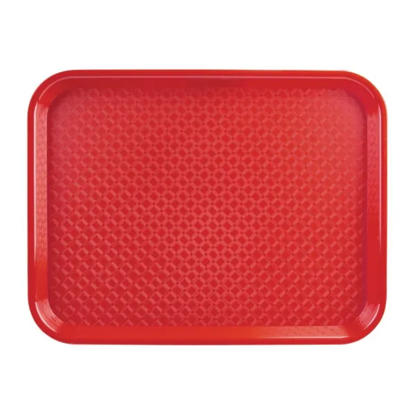 Pladenj za samopostrežbo rdeče barve 450 x 350 mm