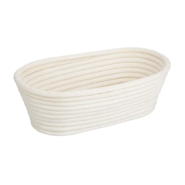 Ovalna košara za fermentacijo iz ratana 250 x 150 x 80 mm