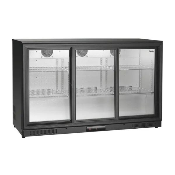 Hladilnik za bar s 3 steklenimi vrati - 270 L