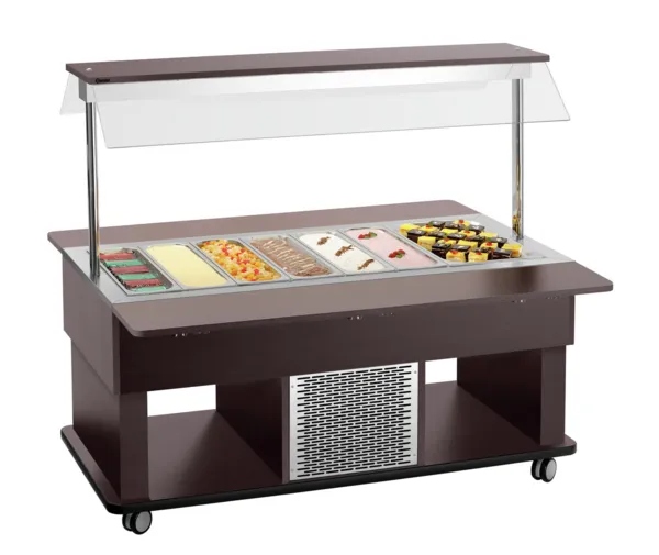 Otroški Voziček za Topli Buffet - 4 x GN 1/1