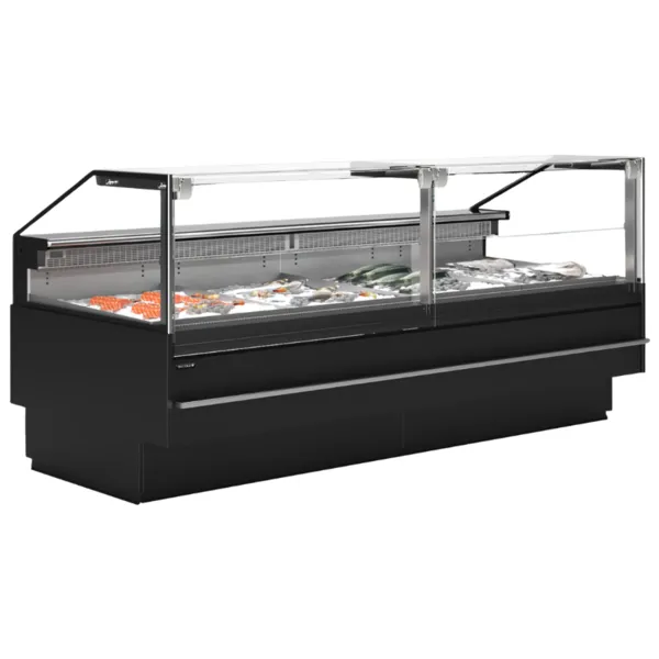 Servirna Vitrina Premium za Sveže Ribe - 690 W