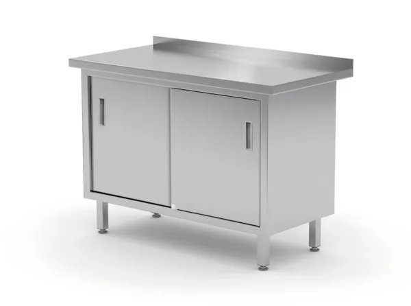Stenska miza - Omara z drsnimi vrati - Š 800 x G 600 mm