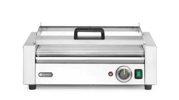 Grill na kolesih za klobase s pokrovom - 1 cona - 790 W