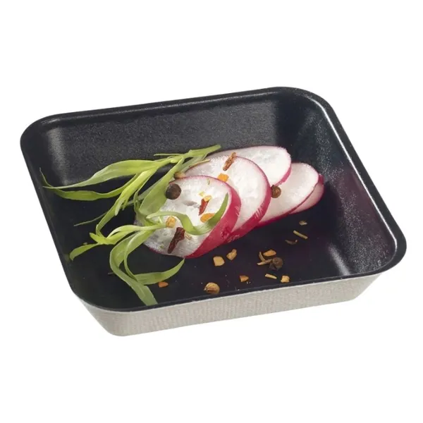 Krožnik Kanopée Black - 100 x 100 mm - Paket 50