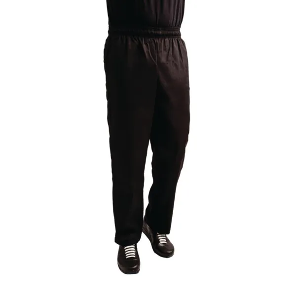 Pantalon de Cuisine Mixte Easyfit Noir Traité Teflon - Taille M