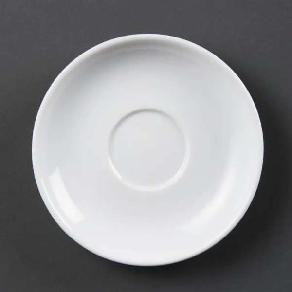 Soucoupe pour Tasse à Expresso Blanche 85 ml - Lot de 12