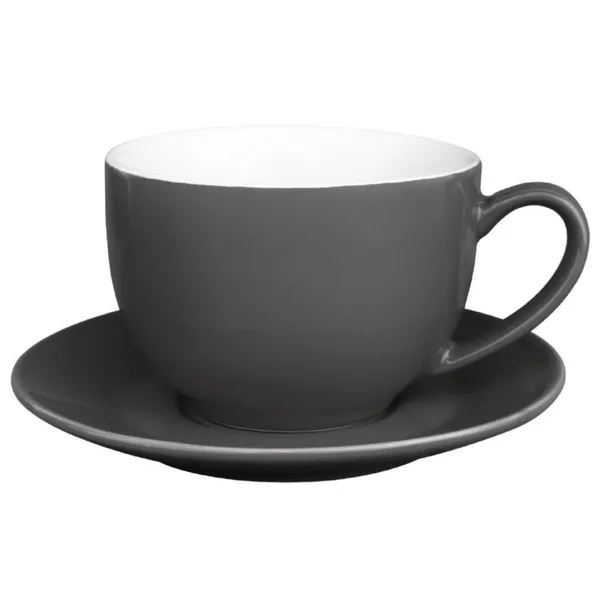 Tasse Cappuccino Grise 340Ml - Lot De 12