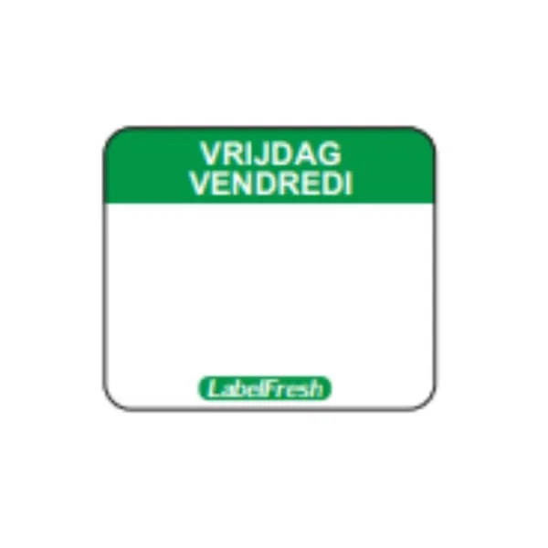 Etiketa sledljivosti Label FreshEasy - Petek - 30 x 25 mm - Paket 1000