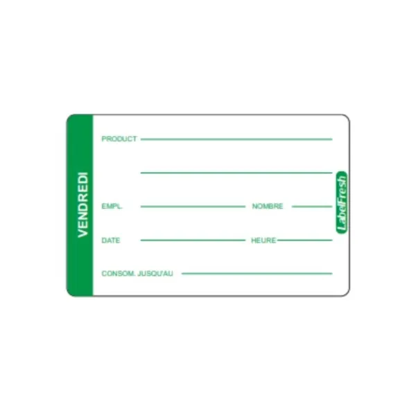Etiketa sledljivosti LabelFresh Pro - Petek - 70 x 45 mm - Paket 500