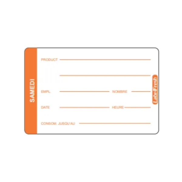 Etiketa sledljivosti LabelFresh Pro - Sobota - 70 x 45 mm - Paket 500