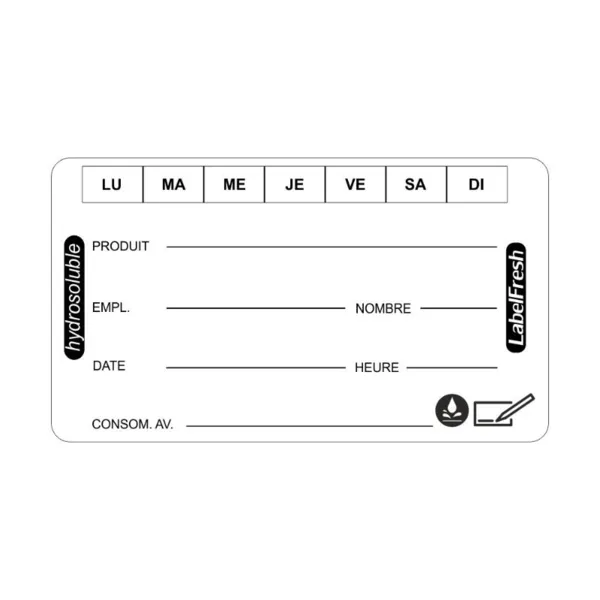 Oznake sledljivosti - LabelFresh topne - 60 x 30 mm - Paket 250